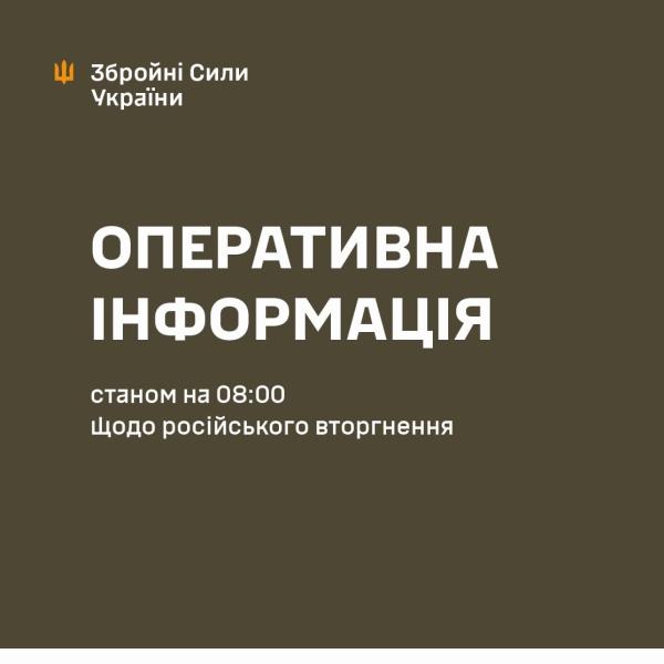 Генеральний штаб Збройних Сил України: Актуальна оперативна інформація на 08:00 15 вересня 2024 року.